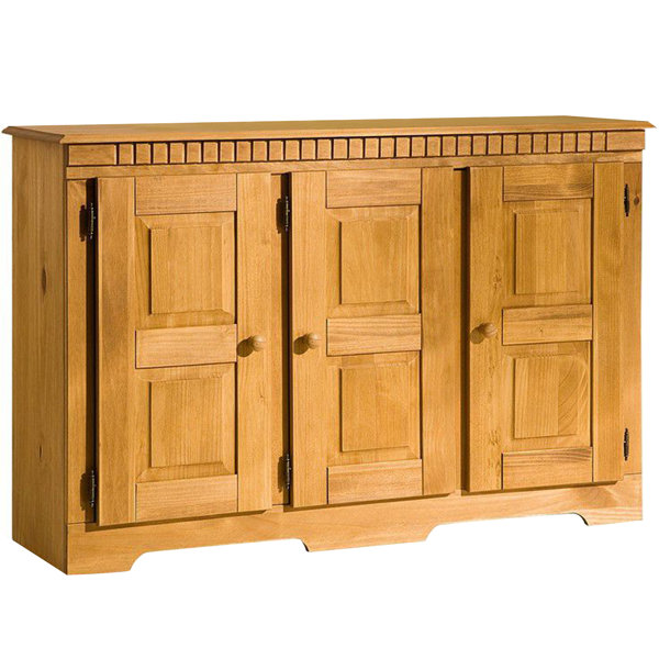 Winston Porter Enrriqueta 47.6378'' Wide Pine Solid Wood Buffet Table